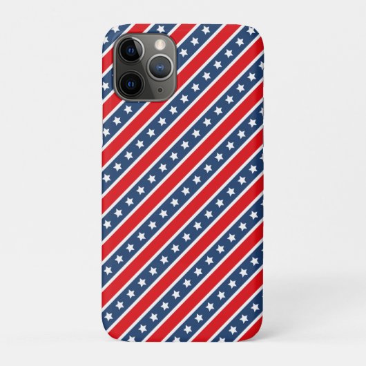 愛国的な赤、白、青のアメリカの星条旗 Case-Mate iPhoneケース (裏)