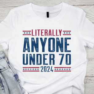愛国的な赤、白、青の政治 Tシャツ