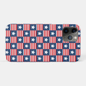 愛国的な赤、白、青の米国国旗柄 Case-Mate iPhoneケース (裏面(横))