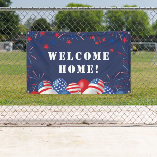 愛国的な軍事歓迎ホーム 横断幕 (インサイチュ)