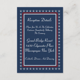 愛国的な軍事結婚式の招待状セット 招待状