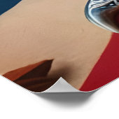 愛国的な転がサイコロ:パンプキンスパイスとリバティッド ポスター (角)