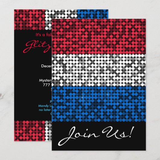 愛国的な輝き 招待状 (正面/裏面)