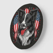 愛国的な都市 ラージ壁時計 (傾斜)