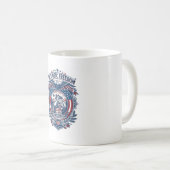 愛国的な野鳥観察者ベクターグラフィックTシャツ (2) コーヒーマグカップ (正面右)