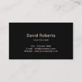 愛国的な金ゴールドスターズUSAバルドイーグル軍隊 名刺 (裏面)