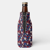 愛国的な開花 – スター、ストライプフローラ&エレガンス ボトルクーラー (ボトル裏面)