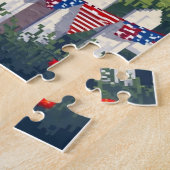 愛国的な隠し絵モザイクアクティビティゲーム ジグソーパズル (側面)