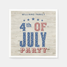 愛国的な青い赤い星ストライプたち | 7月4日