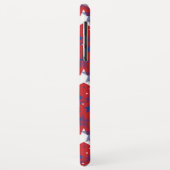 愛国的な青と白の星 Case-Mate iPhoneケース (裏面/左)