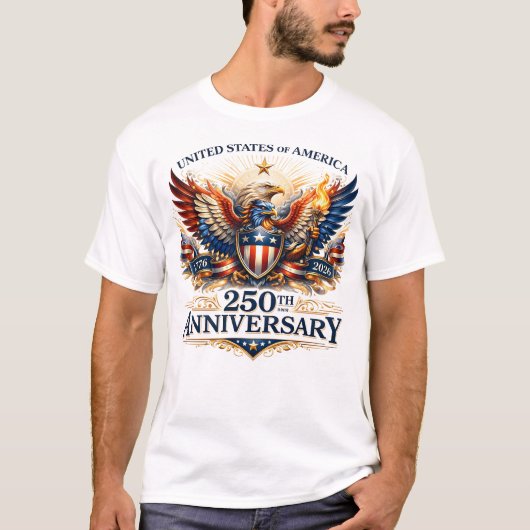 愛国的な鷲の記念日のTシャツ Tシャツ (正面)