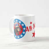 愛国的な黒人とタン・コンハウンド コーヒーマグカップ (正面左)