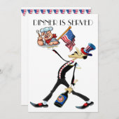 愛国的なＢＢＱ 招待状 (正面/裏面)