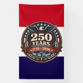 愛国的な250周年記念エンブレム 横断幕