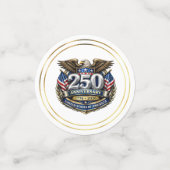 愛国的な250周年記念テーブルコンフェティ コンフェッティ (スモール正面)