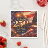 愛国的な250周年記念 スタンダードランチョンナプキン (インサイチュ)
