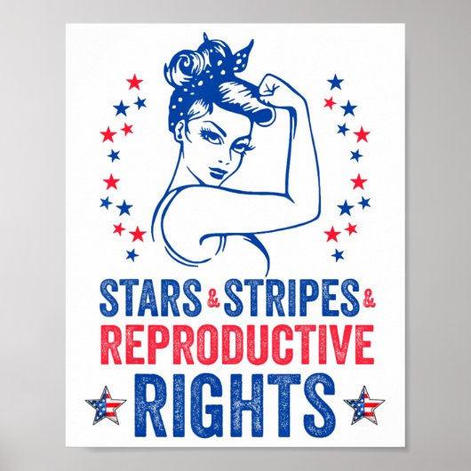 愛国的な4thオブジュライTシャツ 星条旗 リプロ ポスター (正面)