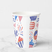 愛国的な7月1日誕生日パーティー 紙コップ (右)