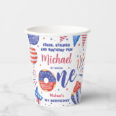 愛国的な7月1日誕生日パーティー 紙コップ (正面)