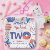 愛国的な7月2日の4日誕生日パーティー ペーパープレート (パーティー)