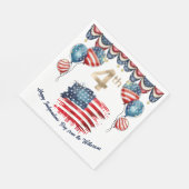愛国的な7月4日お祝い スタンダードランチョンナプキン (角)