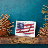 愛国的な7月4日のキリストカスタム教徒 フォトプラーク (側面)