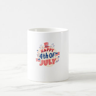 愛国的な7月4日のコーヒーマグカップ - 星とストライプ コーヒーマグカップ