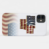 愛国的な7月4日の旗のデザイン Case-Mate iPhoneケース (裏面(横))