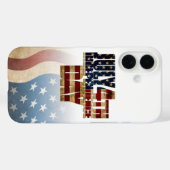 愛国的な7月4日の旗のデザイン Case-Mate iPhoneケース (裏面 (横))