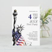 愛国的な7月4日パーティー 招待状 (スタンド正面)