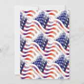 愛国的な7月4日パーティー 招待状 (裏面)