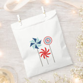 愛国的な7月4日ピンホイール優先バッグ フェイバーバッグ (クリップ留めされた状態)