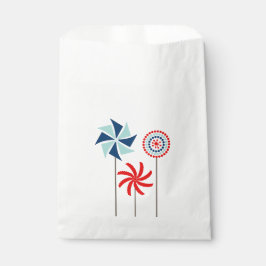 愛国的な7月4日ピンホイール優先バッグ フェイバーバッグ