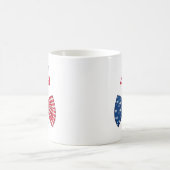 愛国的な7月4日 コーヒーマグカップ (中央)