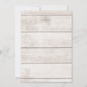 愛国的な7月4日BBQの木製デザイン 招待状 (裏面)