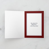 愛国的な |アメリカ国旗 |クリスマスプリン シーズンカード (内部)