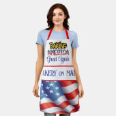 愛国的な エプロン (着用した状態)