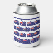 愛国的な |オーストラリア国旗 |オーストラリア地図のアウトライン 缶クーラー (缶裏面)