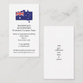 愛国的な | オーストラリア国旗 | 名刺(写真) 名刺 (正面/裏面)