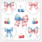 愛国的な スクエアシール (正面)