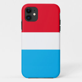 愛国的な スポーティーな 明るい 赤 白 青空色の ストライプ iPhone 11 ケース