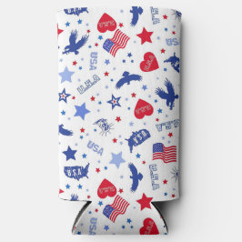 愛国的な スリム缶クーラー