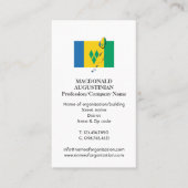 愛国的な |セントビンセント国旗 |フォト名刺 名刺 (正面)