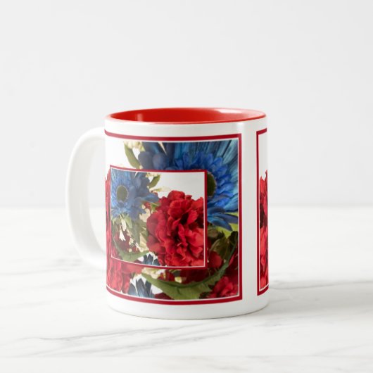 愛国的な ツートーンマグカップ (正面左)