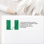 愛国的な |ナイジェリア国旗 ラベル (インサイチュ)