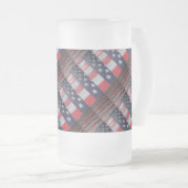 愛国的な フロストグラスビールジョッキ (正面右)