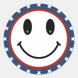 愛国的な ラウンドシール