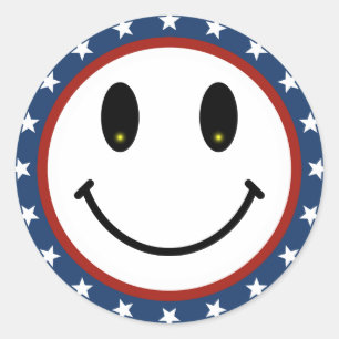 愛国的な ラウンドシール