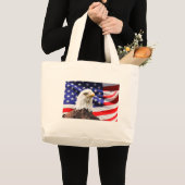 愛国的な ラージトートバッグ (正面(商品))