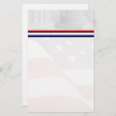 愛国的な 便箋 (正面/裏面)